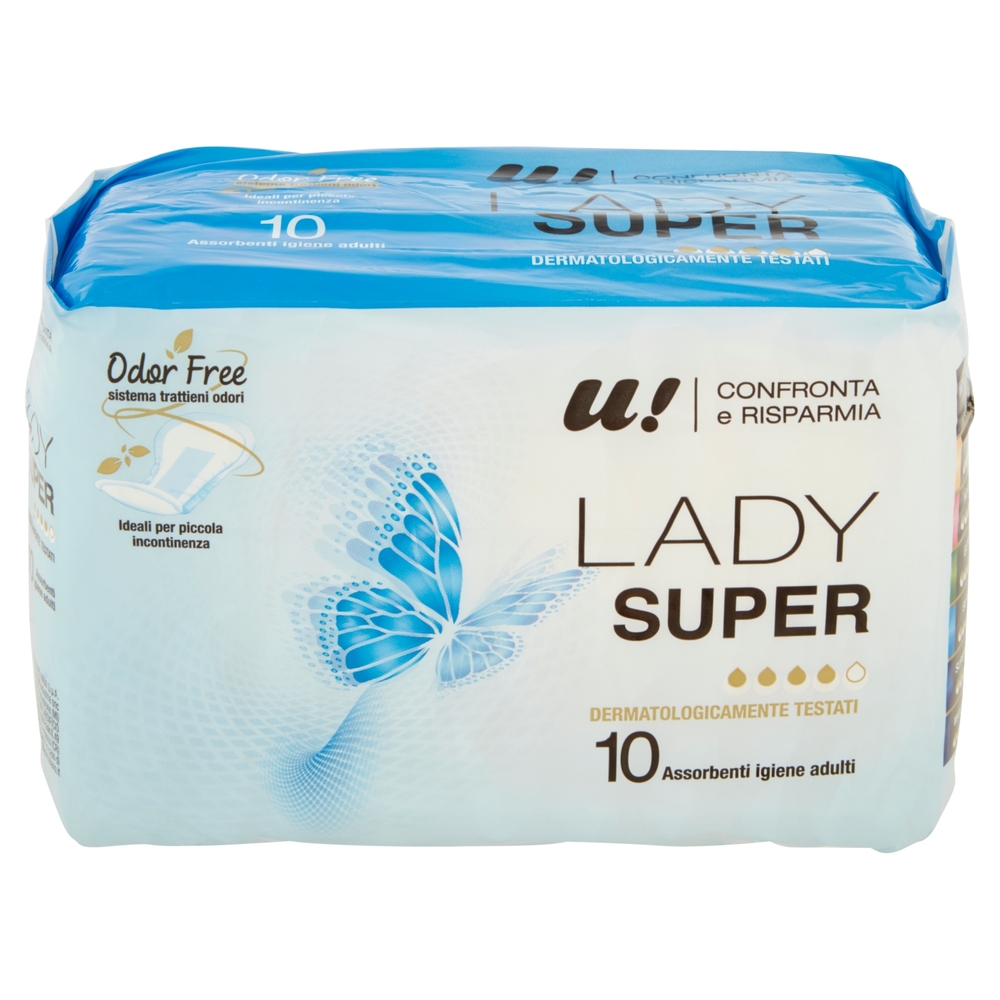10 Assorbenti Lady Super U! Confronta e Risparmia